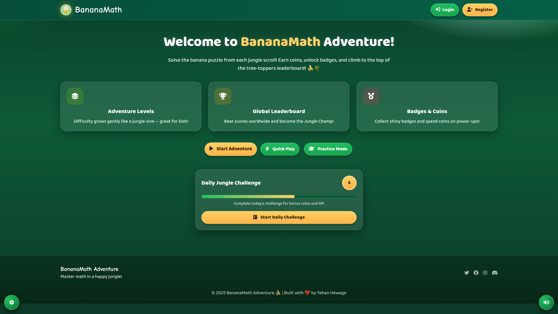 BananaMath Adventure